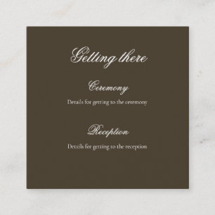 Vintage Still Life Wedding Details Card