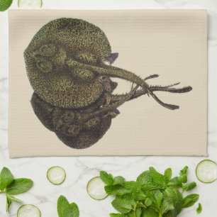 Vintage Sting Rays Stingrays, Marine Life Animals Tea Towel