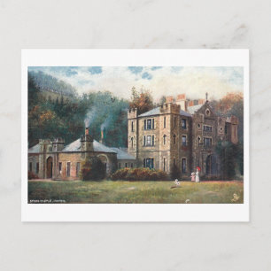 Vintage Stobs Castle, Hawick, Scotland Postcard