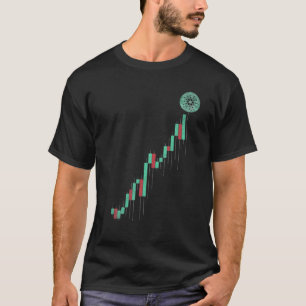 Vintage Stock Chart Algorand ALGO Coin To The Moon T-Shirt