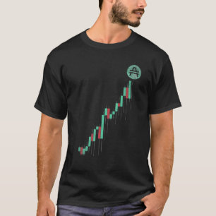 Vintage Stock Chart AMP Coin To The Moon Trading C T-Shirt