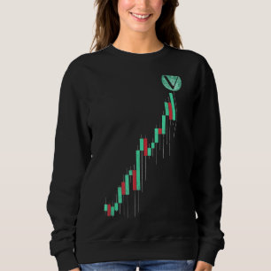 Vintage Stock Chart Vechain Vet Coin To The Moon C Sweatshirt