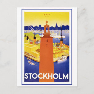 Vintage Stockholm Sweden Postcard