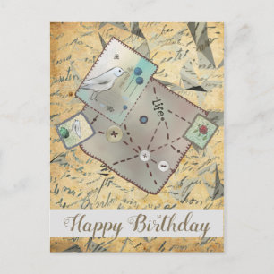 Vintage Stoff Postcard