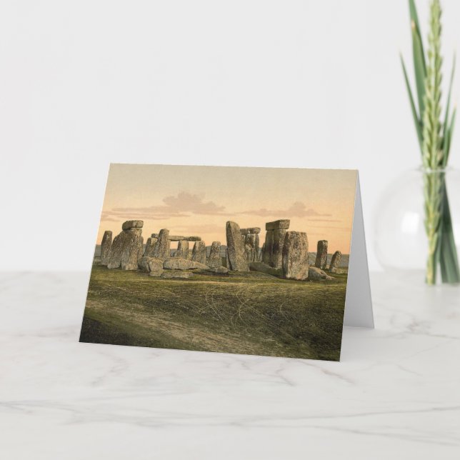 Vintage Stonehenge Note Card (Front)
