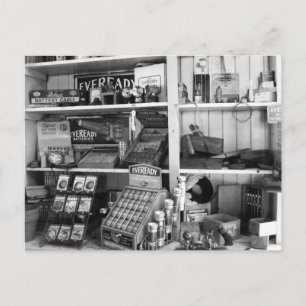 Vintage Store Shelves Postcard