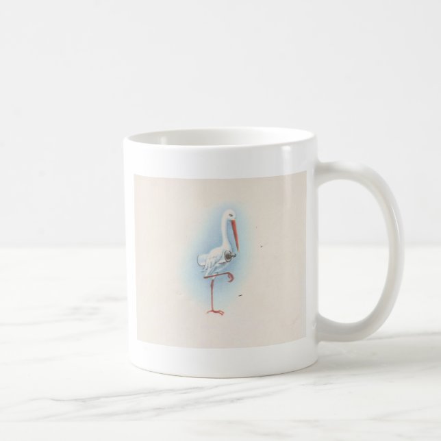 Vintage Stork Coffee Mug (Right)