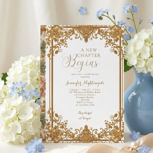 Vintage Story Book New Chapter Bridal Shower Invitation