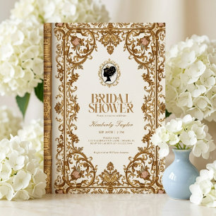 Vintage Story Book New Chapter Bridal Shower Invitation
