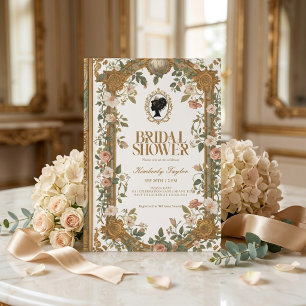 Vintage Story Book New Chapter Bridal Shower Invitation