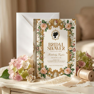 Vintage Story Book New Chapter Bridal Shower Invitation