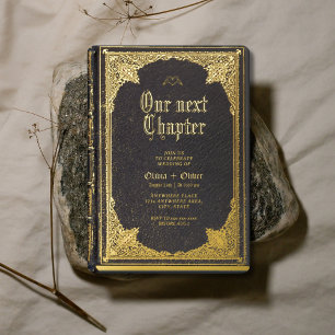 Vintage story fairy tale library book wedding