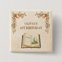 Vintage storybok first birthday