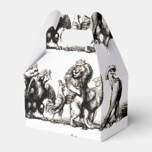 Vintage Storybook Animal Parade: Nursery Wall Art Favour Box