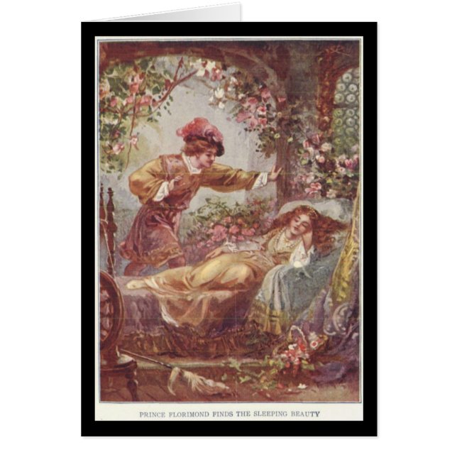 vintage storybook art from sleeping beauty (Front)
