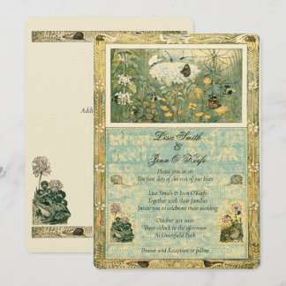 Vintage Storybook Forest Wedding Invitation