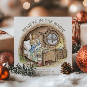 Vintage Storybook Peter Rabbit Holiday Card