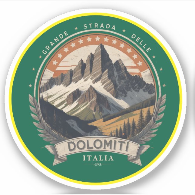 Vintage Strada statale 48 delle Dolomiti  (Front)