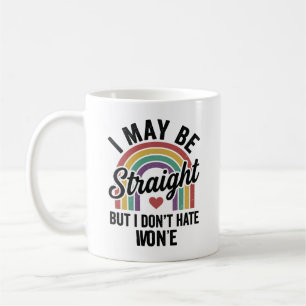 Vintage Straight But Kind Rainbow Pride Shirt_1 Coffee Mug