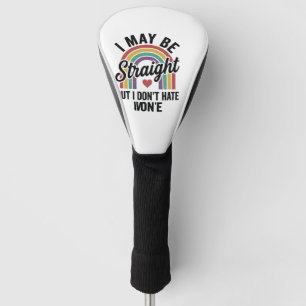Vintage Straight But Kind Rainbow Pride Shirt_1 Golf Head Cover