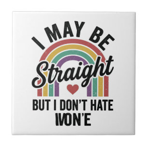 Vintage Straight But Kind Rainbow Pride Shirt_1 Tile