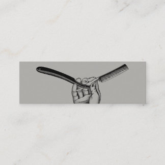 Vintage Straight Razor / Mini Business Card