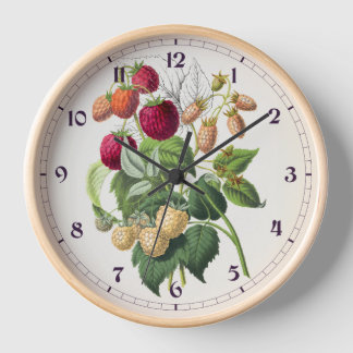 Vintage strawberry  clock