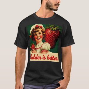 Vintage Strawberry Girl Strawberry Lovers T-Shirt