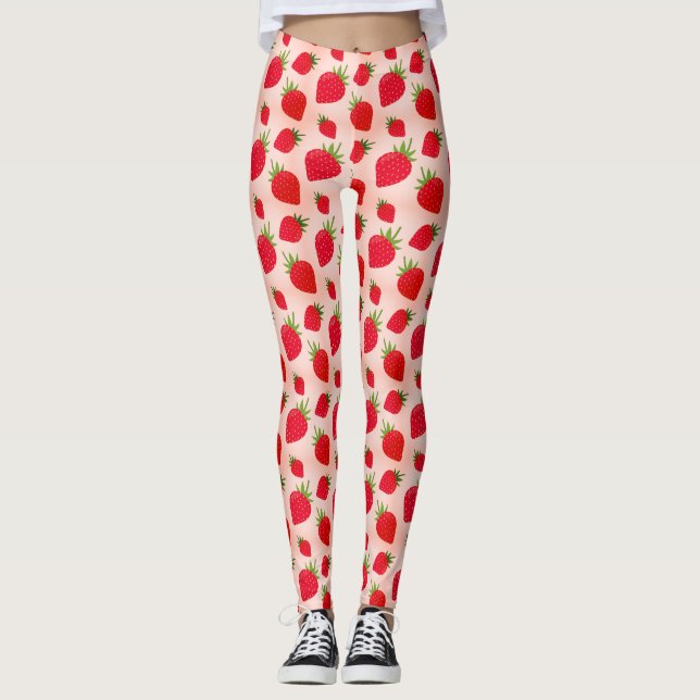 Vintage Strawberry Leggings (Front)