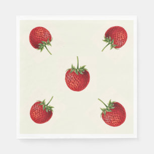 Vintage Strawberry Napkin