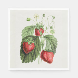 Vintage Strawberry Napkin