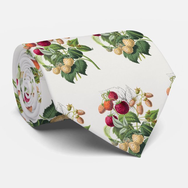 Vintage strawberry neck tie (Rolled)