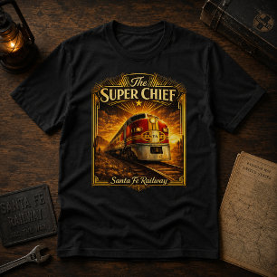 Vintage Streamliner Train Classic Railroad Travel  T-Shirt