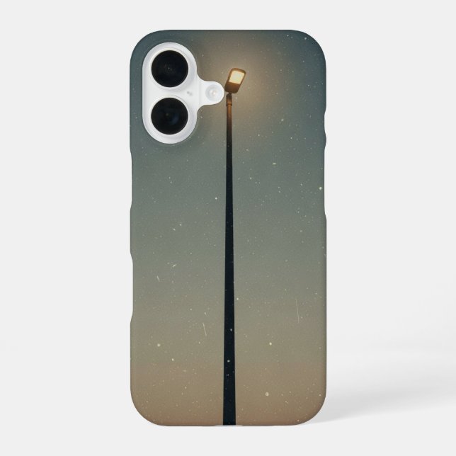 Vintage Street Light Pole iPhone 16 Case (Back)