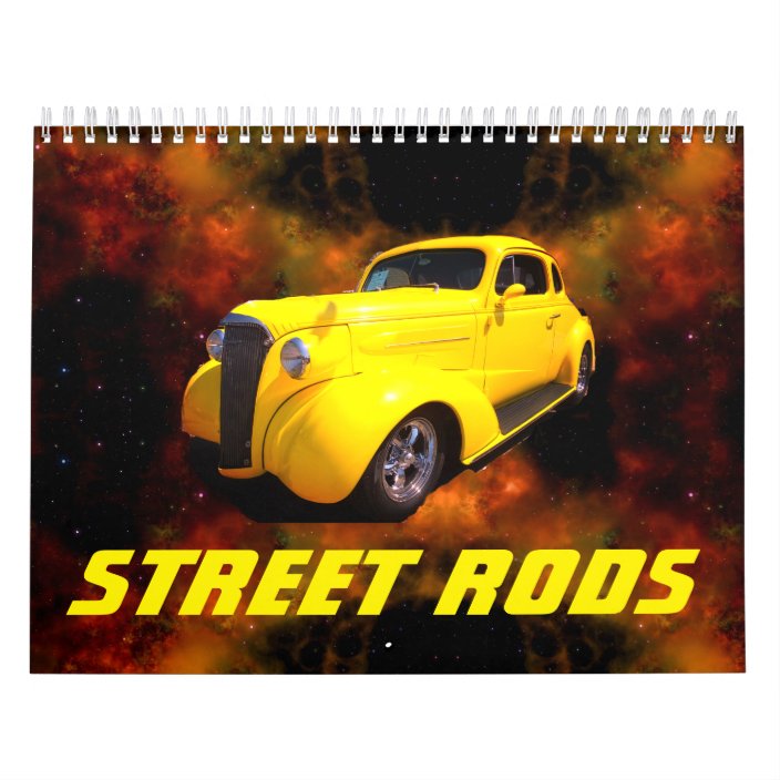 Vintage Street Rods Calendar Zazzle co uk Vintage Street Rods Calendar Zazzle co uk