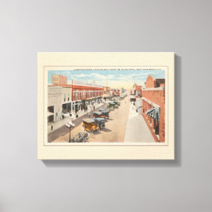 Vintage street scene, West Palm Beach, Florida Canvas Print