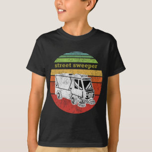 Vintage Street Sweeper Occupation Retro Graphic T-Shirt