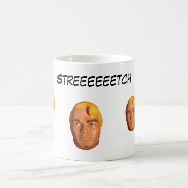 Vintage Stretch Armstrong Coffee Mug (Center)