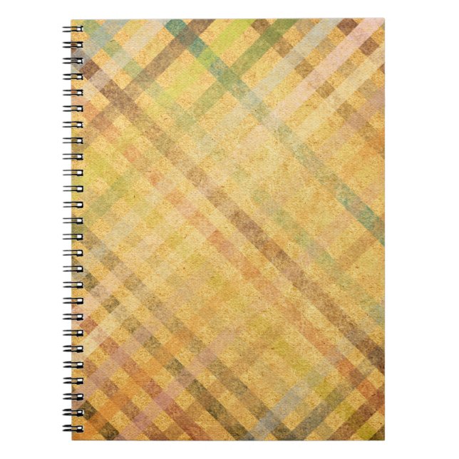 Vintage striped abstract background. notebook (Front)