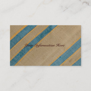 Vintage Striped Necktie Textile Business Cards