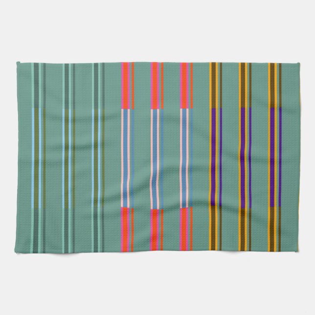 Vintage Striped Personalised -  Kitchen Towel (Horizontal)