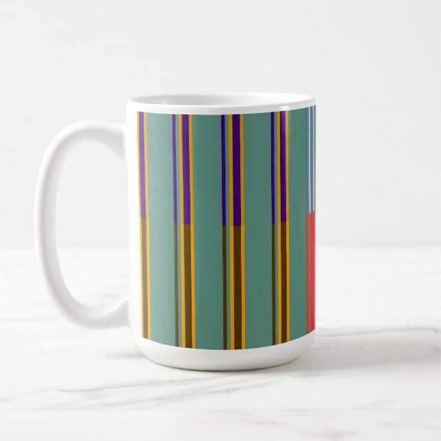 Vintage Striped Personalised - Mug (Left)