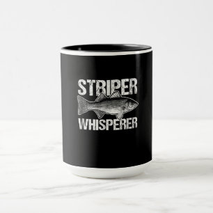 Vintage Striper Whisperer Fishing Lover Gift Mug