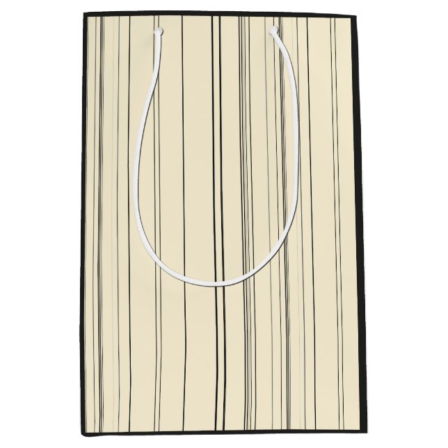 Vintage Stripes   Medium Gift Bag (Front)