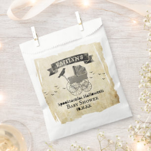 Vintage Stroller Halloween Baby Shower Favour Bags