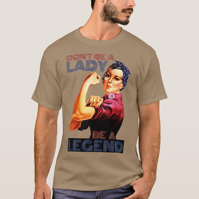 Vintage Strong Woman T-Shirt (Front)