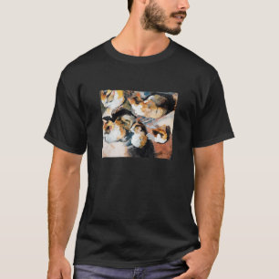 Vintage Study Of A Cat Painting Illustration Augus T-Shirt