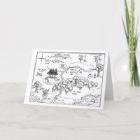 Vintage Style 100 Acre Woods Map