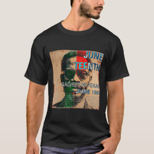 Vintage Style 1865 Juneteenth Galveston Texas Blac T-Shirt
