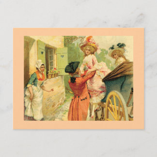 Vintage Style 18th Century Card Party Invitation